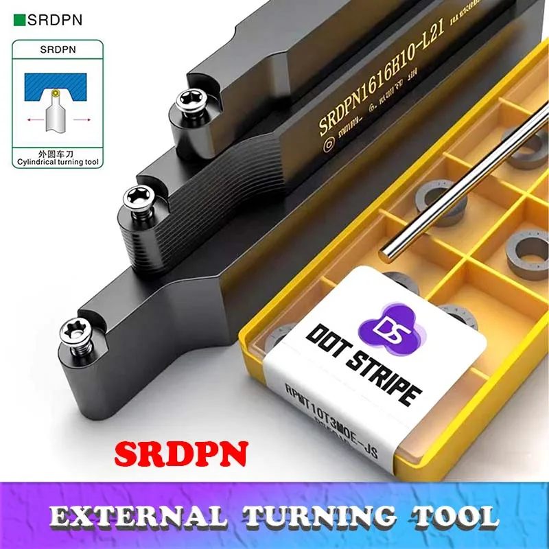 SRDPN1010H10 SRDPN1212H10 SRDPN1616H10 portaherramientas de torneado barra perforadora CNC portaherramientas externo RPMT10T3MO RPMW R5 inserto de torneado