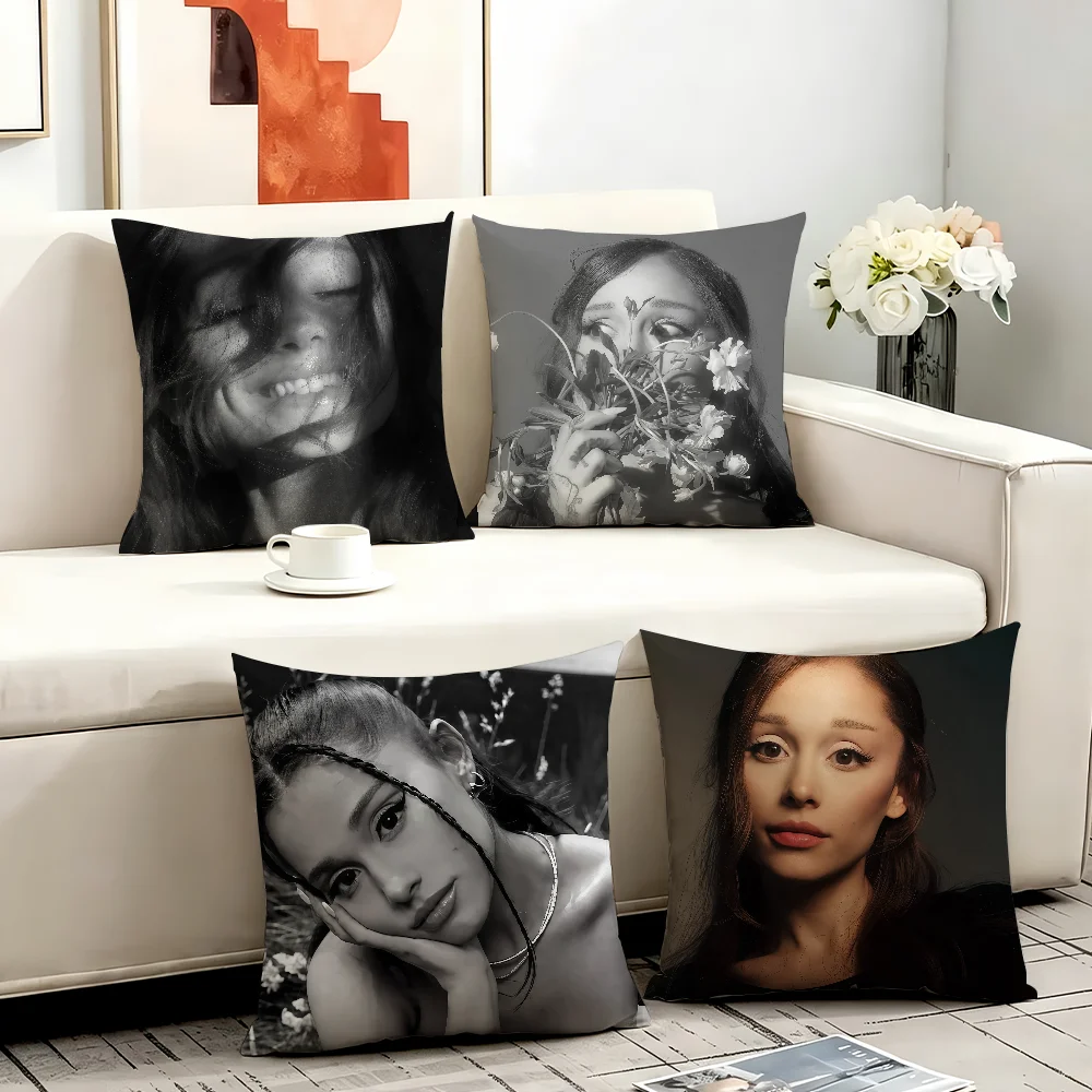 Singer A-Ariana G-Grande Petal cushion cover Anti-dustmite Sofa Cushion Decorative Office Cover Lounge Area Indoor & Outdoor Use