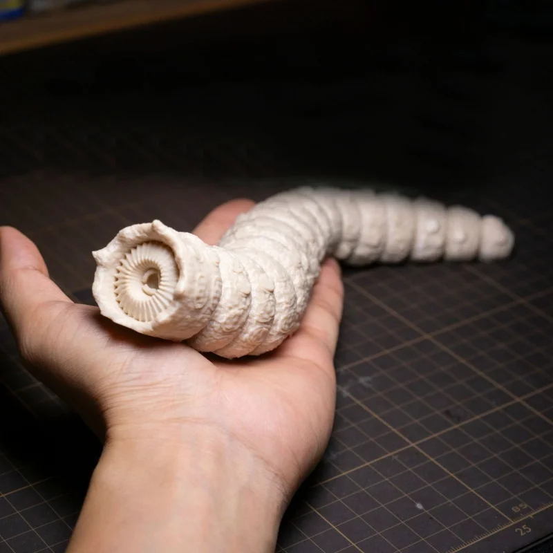 NEW 3D printed 14cm sandworm model with movable joints, creative collection, desktop decoration, animal models, holiday gifts