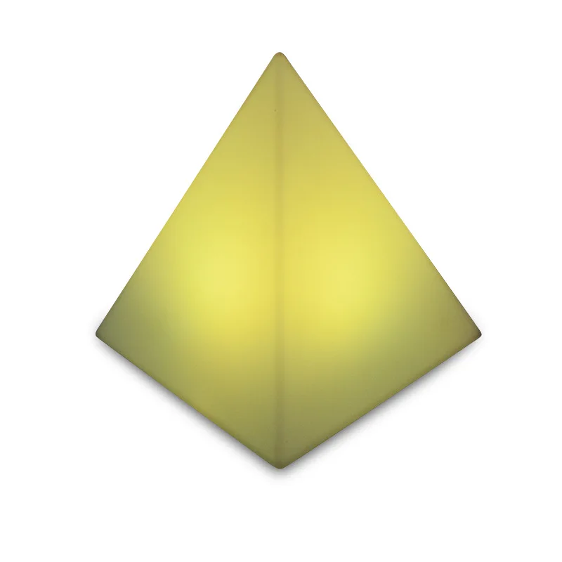 

LED small pyramid remote control color-changing LED pyramid luminous modeling