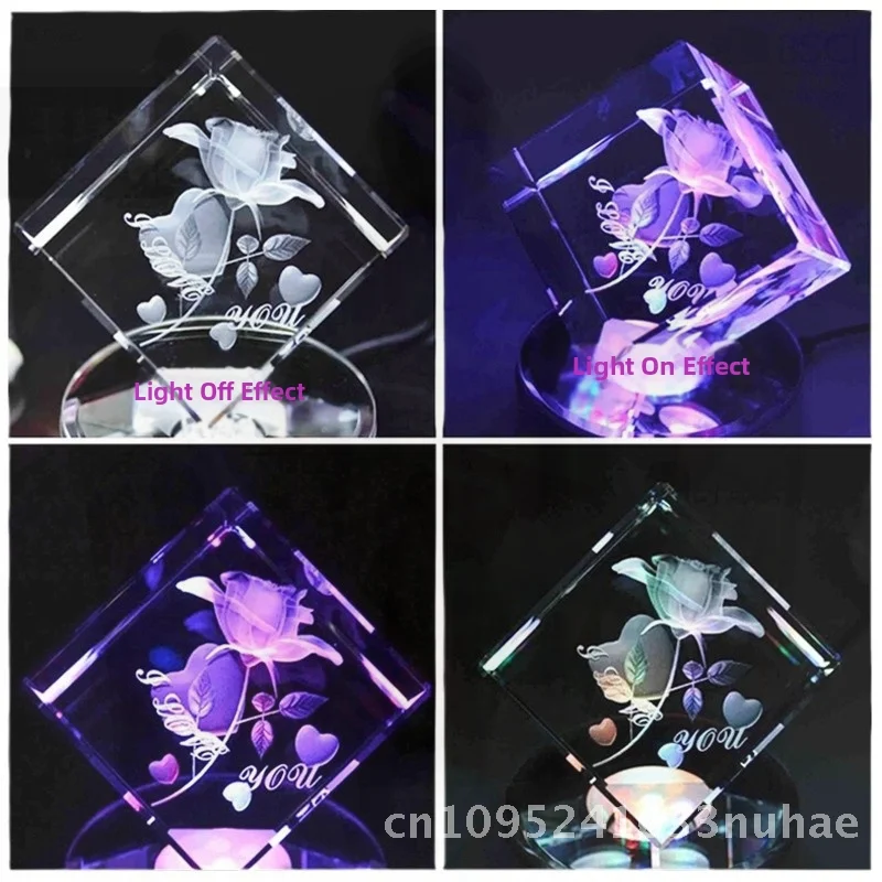 

Crystal Rubik's Cube Music Box Creative Gift for Girlfriend - Music Box Wholesale with White Crystal 3x3 Size for Birthday