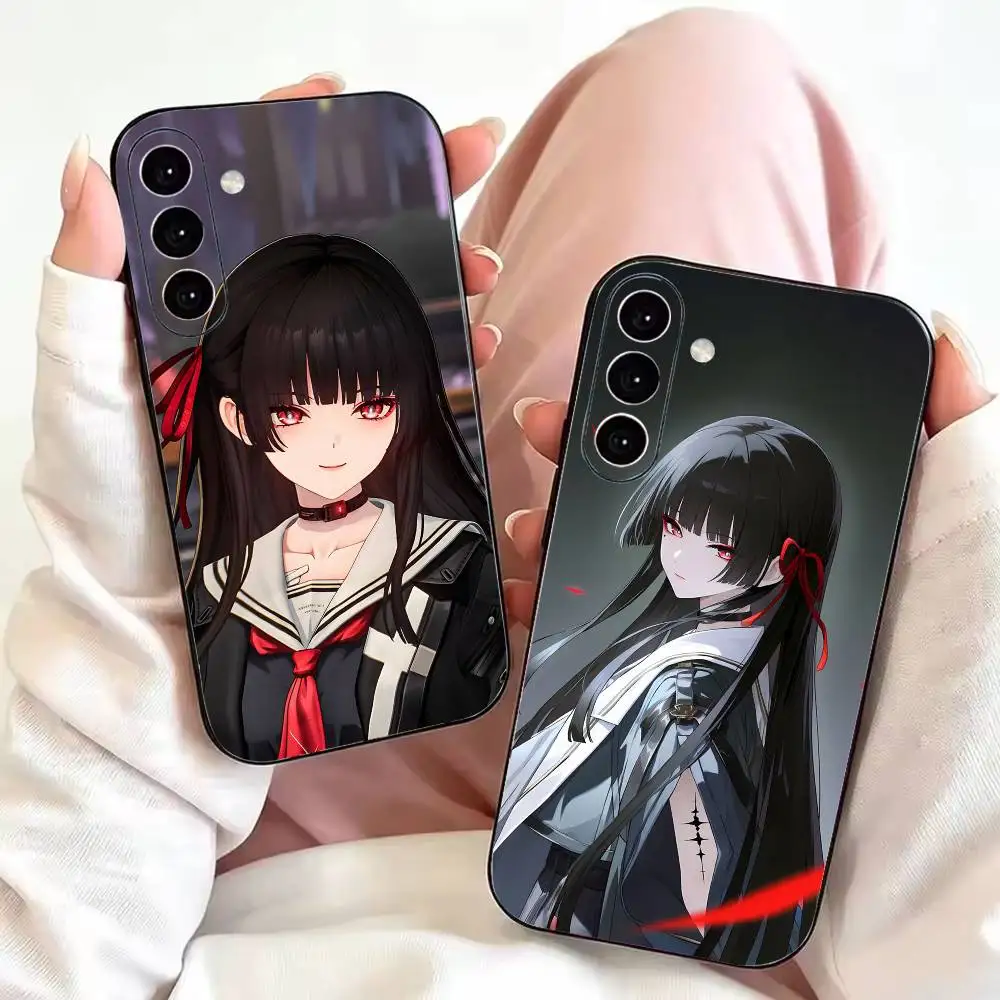 Wuthering Waves-S Chisa-A Phone Case For Samsung Galaxy A73,A72,A71,A70,A53,A52,A51,Soft Silicone Black Cover