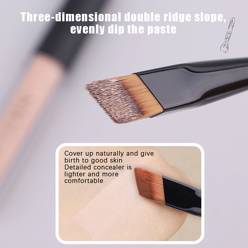 Slope Shape Concealer Makeup Brushes Dark Circles Eyeliner Tear Ditch Conceal Foundation Brushes Soft Head Fine Makeup Tools