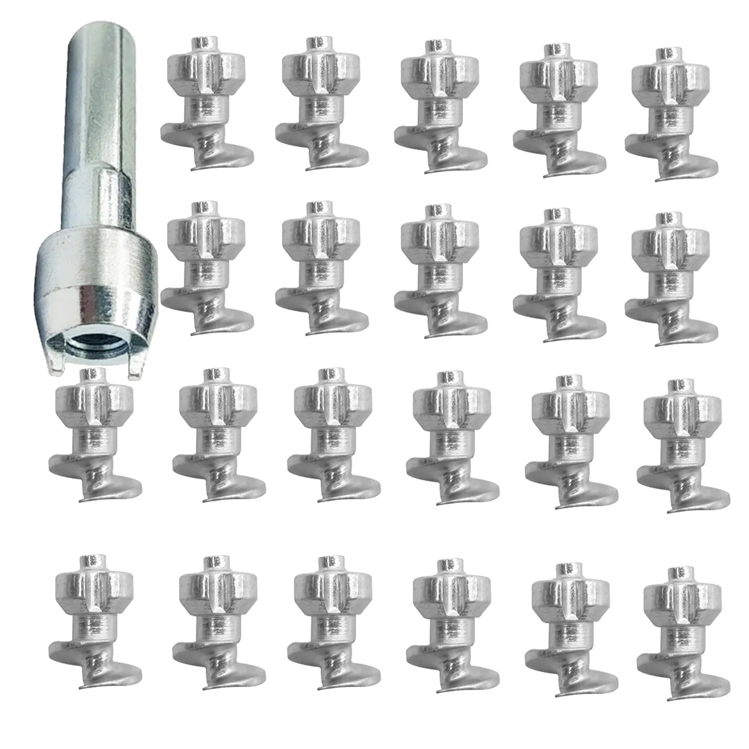 

Car Tire Ice Studs Winter Screw Set with Installation Tools Vehicle Tire Nails for Safe Driving on Snowy Roads
