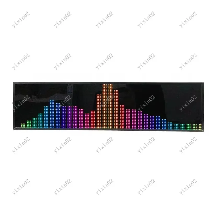 RGB Full-color Dynamic Music Spectrum Pickup Lamp Professional Desktop Atmosphere Light Ornament