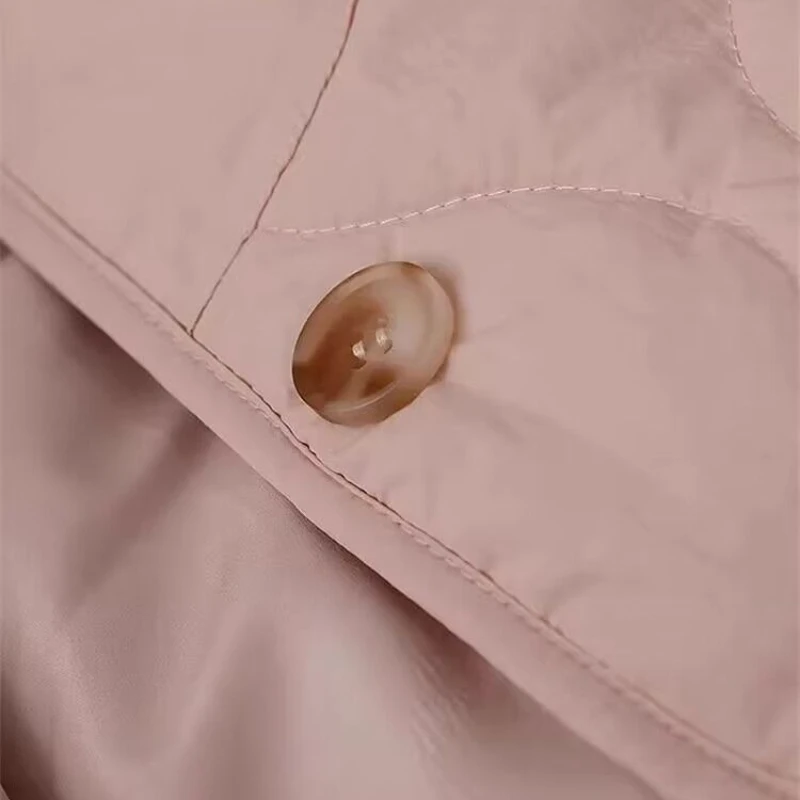 Cappotti corti invernali Cappotti trapuntati imbottiti in cotone di lana di agnello Donna Fodera in lana Calda giacca a griglia con diamanti Leggero monopetto