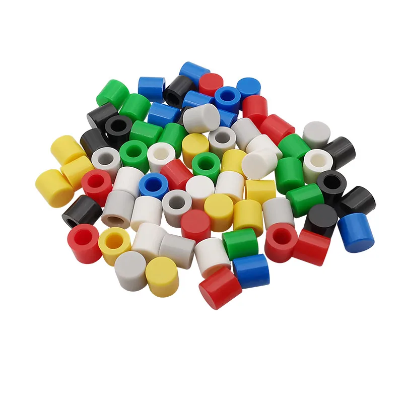 70Pcs/lot A56 Plastic Cap Switch Caps Cover for 6x6mm Tact Push Button Switch Red Black Blue Green White Grey Yellow