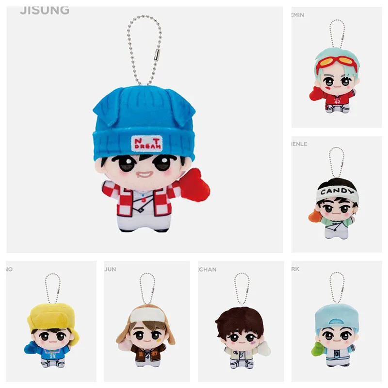 Kpop nt dream dos desenhos animados acrílico transparente chaveiro mark jeno jain min Jisung renjun chaveiro pingente mochila acessórios fãs presente