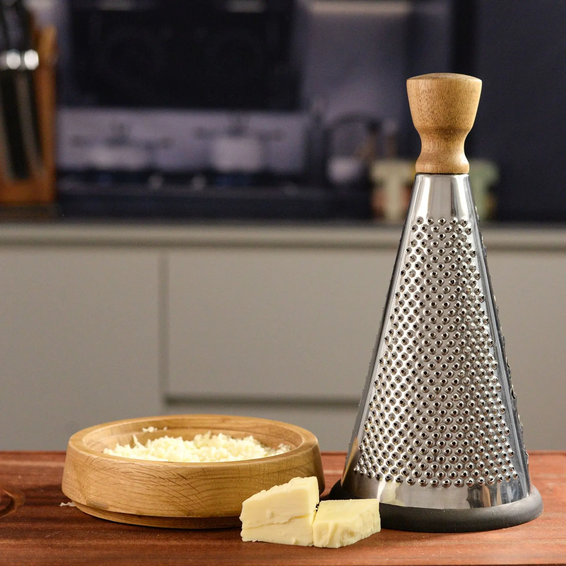 Rotating Cheese Grater Manual Slicer for Cheese Chocolate Shaving with Ergonomic Handle