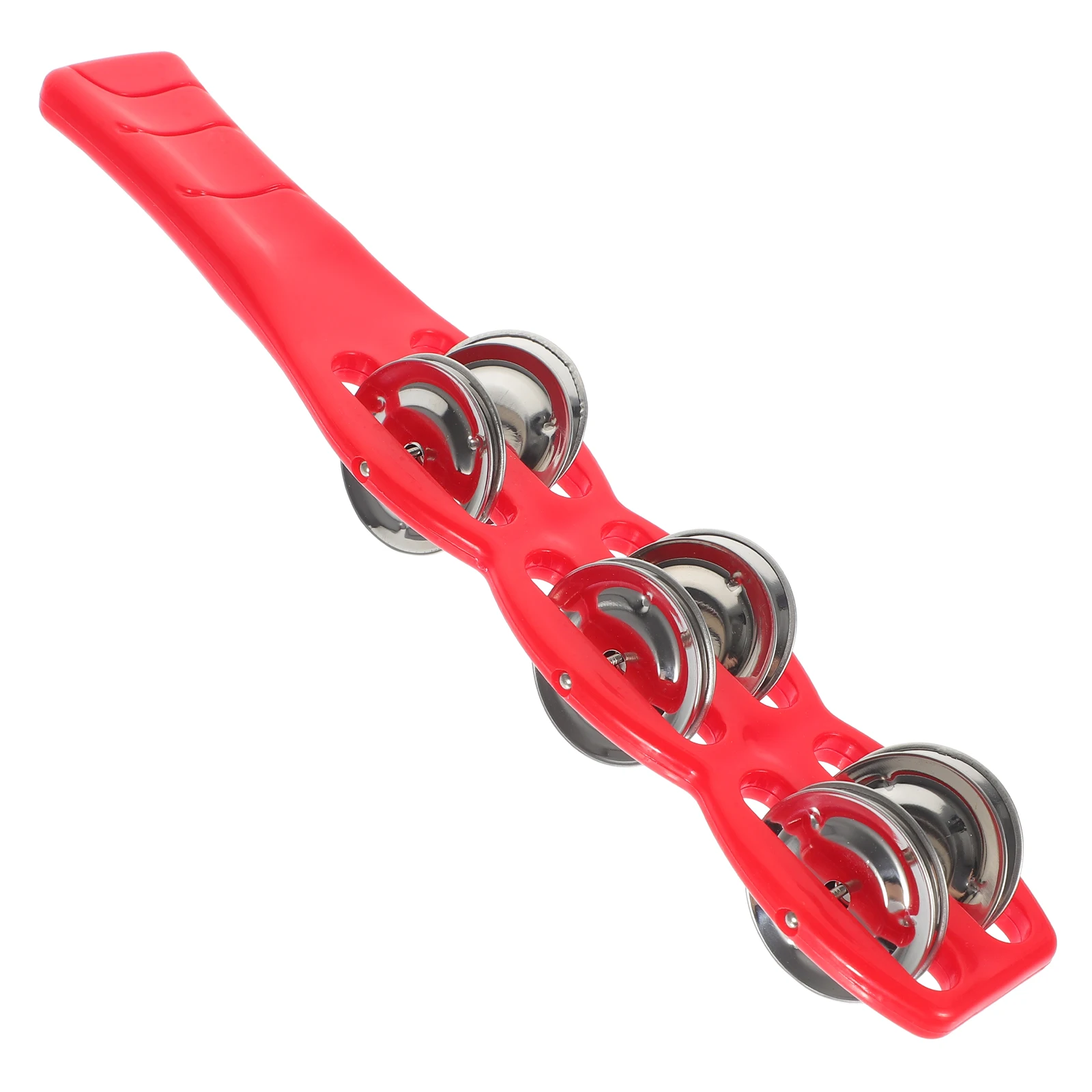 

Six-bell Cymbal Percussion Jingle Stick Kids Musical Instruments Toy for Baby Stainless Steel Child Toys