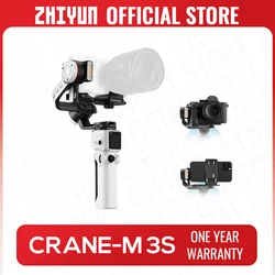 Do brasil sem taxa ZHIYUN-Crane M3S Camera Gimbal Estabilizador, Portátil, Quick Release, Câmeras Mirrorless, Telefone, Sony ZVE10, Canon, Oficial