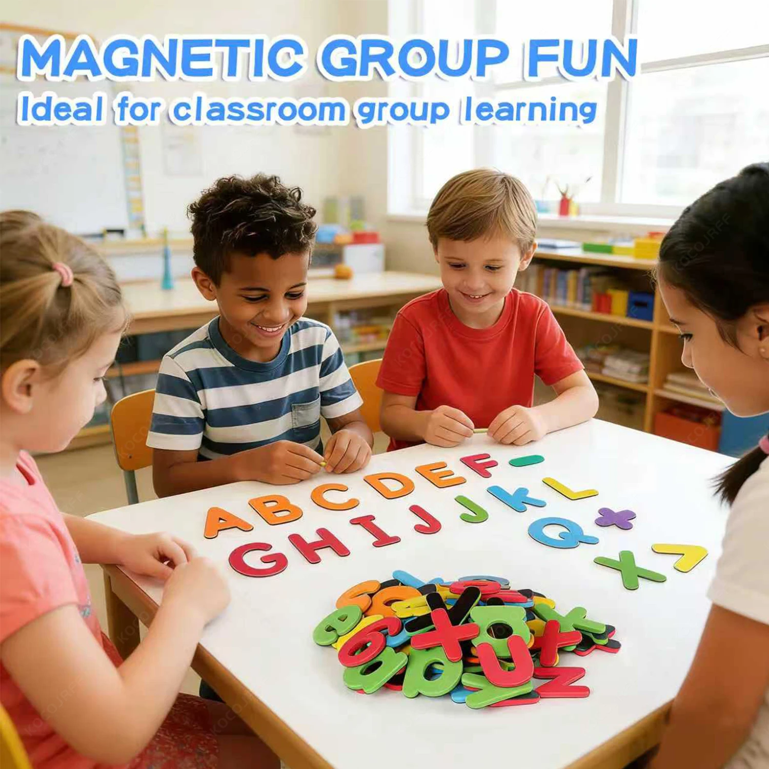 磁気数字と文字ステッカー、数字記号、教室での子供たちのスペル - Magnetic Letter Board のレビューと価格