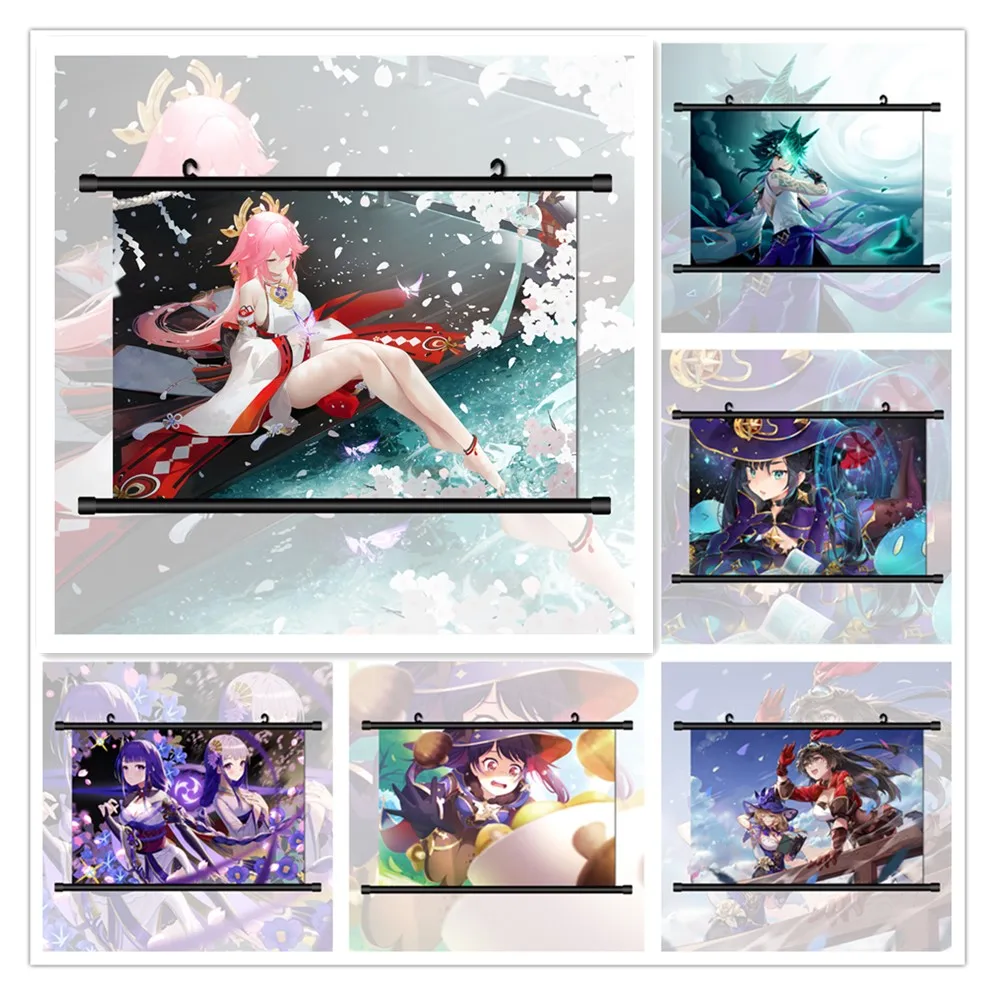 5D Diamond Painting Genshin Impact Miko Family Queen Anime Diamond Embroidery Cross Stitch Kit Home Decor Diamond Mosaic Art