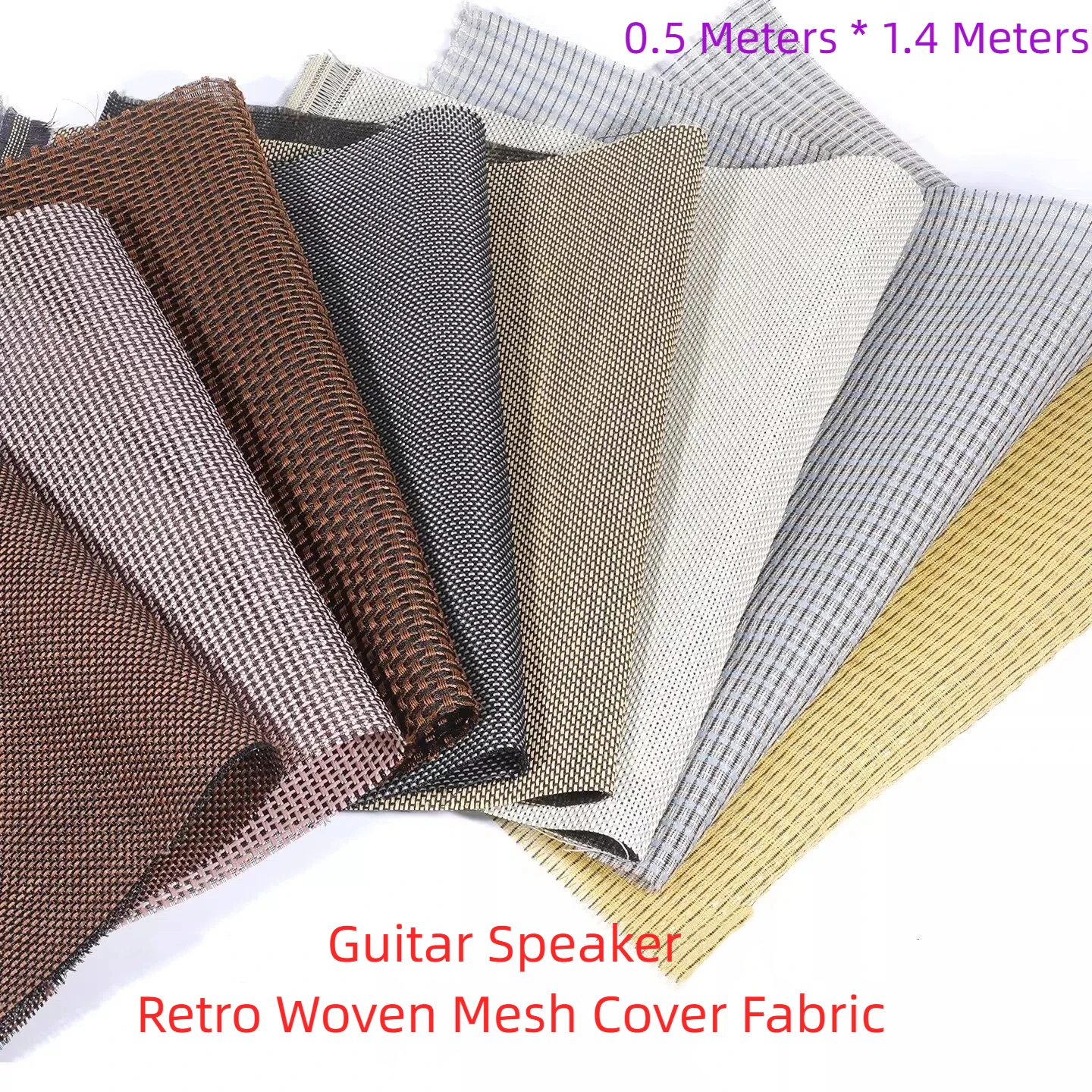 GHXAMP 0.5Meter*1.4Meter Vintage Cane Grill Cloth – Transparent Speaker Fabric for Marshall Guitar Bass Amps accessories