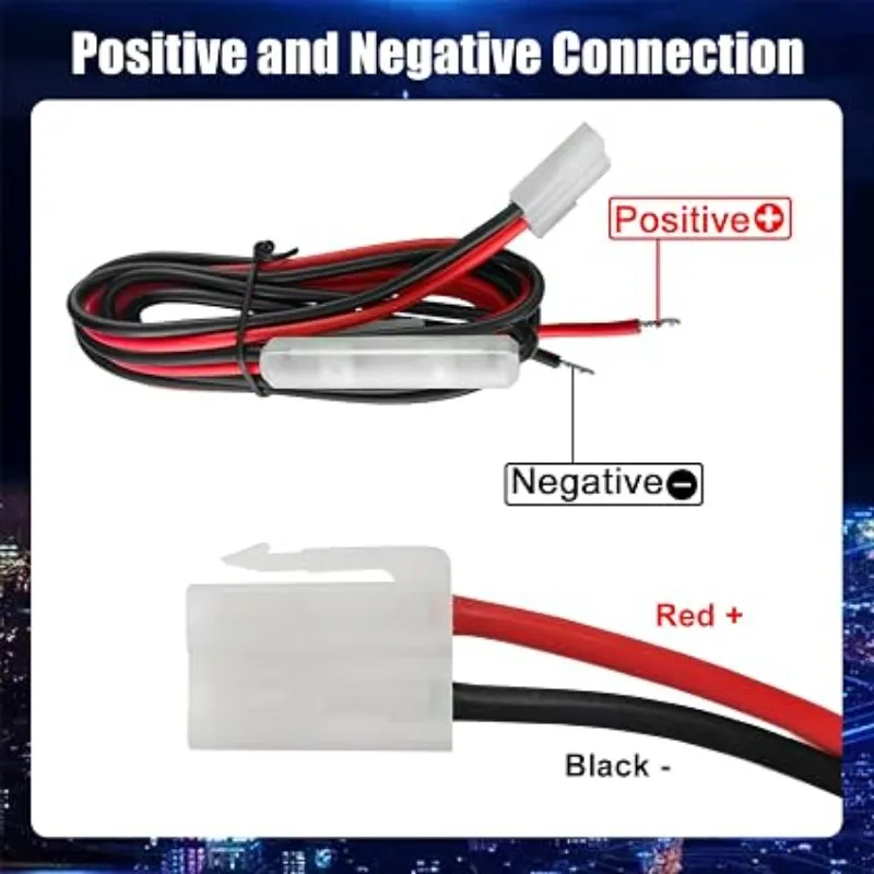 2pcs 3M T-Shape Car Radio DC Power Cable CB Radio Power Adapter Mobile Transceiver Power Connector for YAESU Kenwood ICOM Radio - view 5