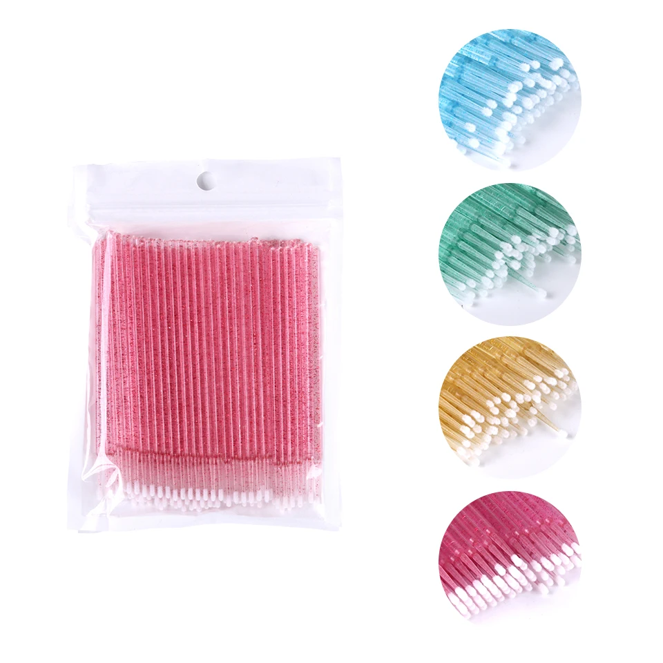 Eyelash Extension Supplies Set Disposable Lashes Micro Brush Eye Patches Tape Glue Ring Mascara Wands Applicator Eyelashe Makeup