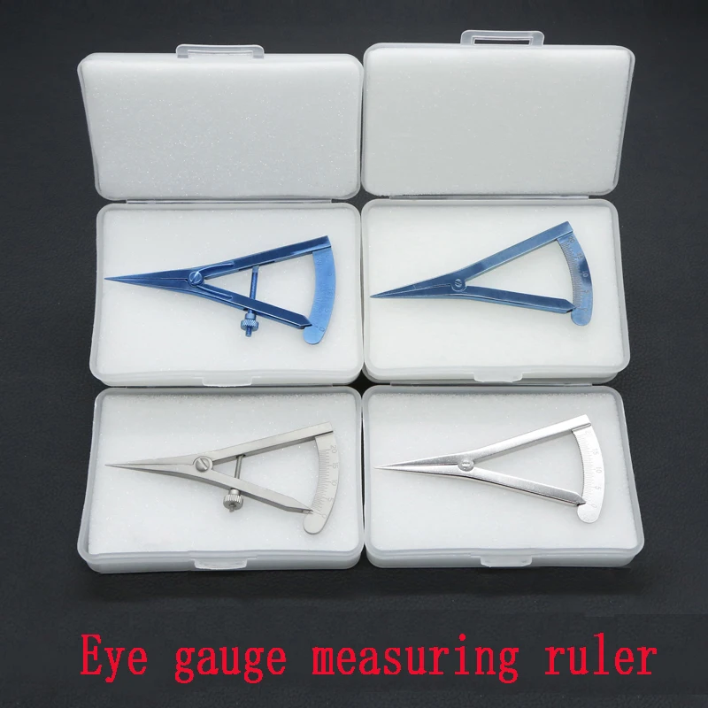 Double eyelid plastic surgery designer measuring device, eye gauge measuring ruler, stainless steel screw self-locking design