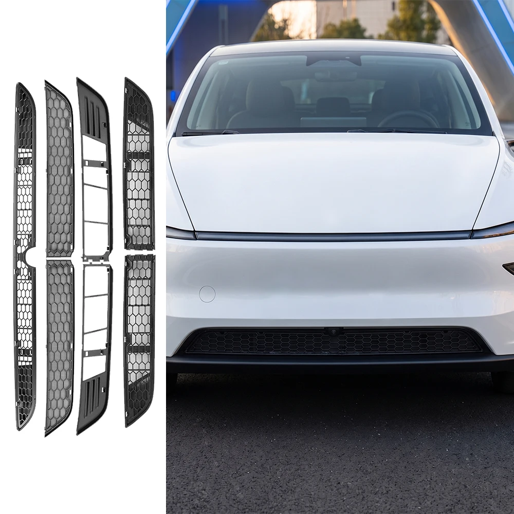For Tesla Model Y Model YL Model 3 Highland Model Y Juniper Lower Bumper Anti Insect Net Anti Dust Proof Inner Vent Grille Cover
