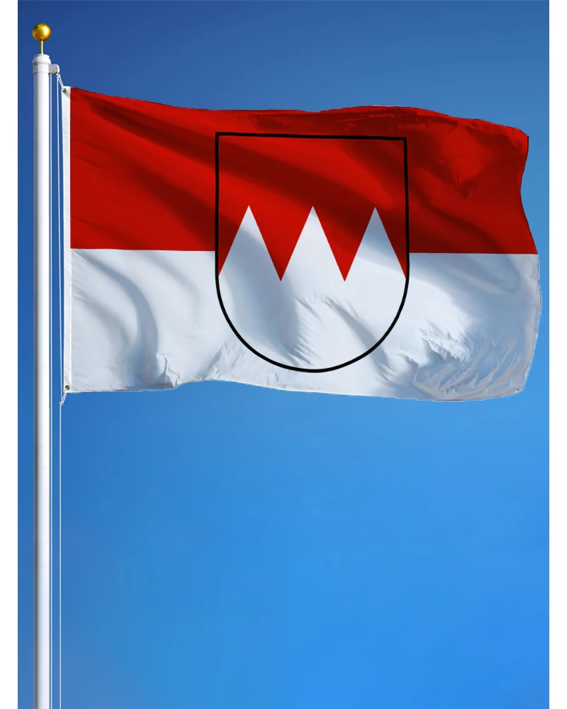 Franconia Flag 3x5 Ft Polyester Bavarian - Bavaria Banner with Two Metal Grommets Fade Resistant Vivid Colors  150x90 Cm