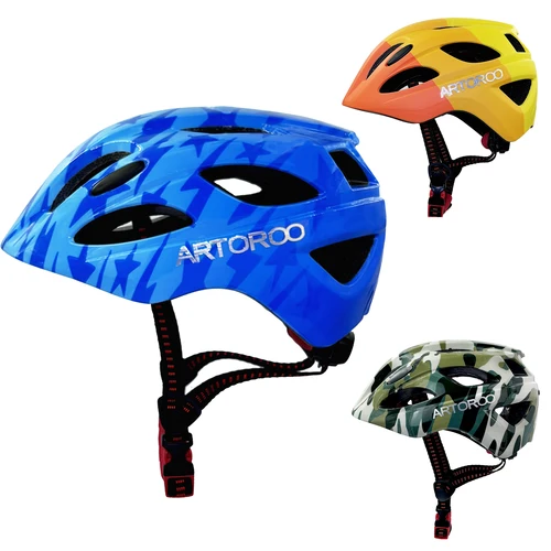 Casco de bicicleta para niños ARTOROO, casco de scooter de bicicleta para niños de tamaño ajustable