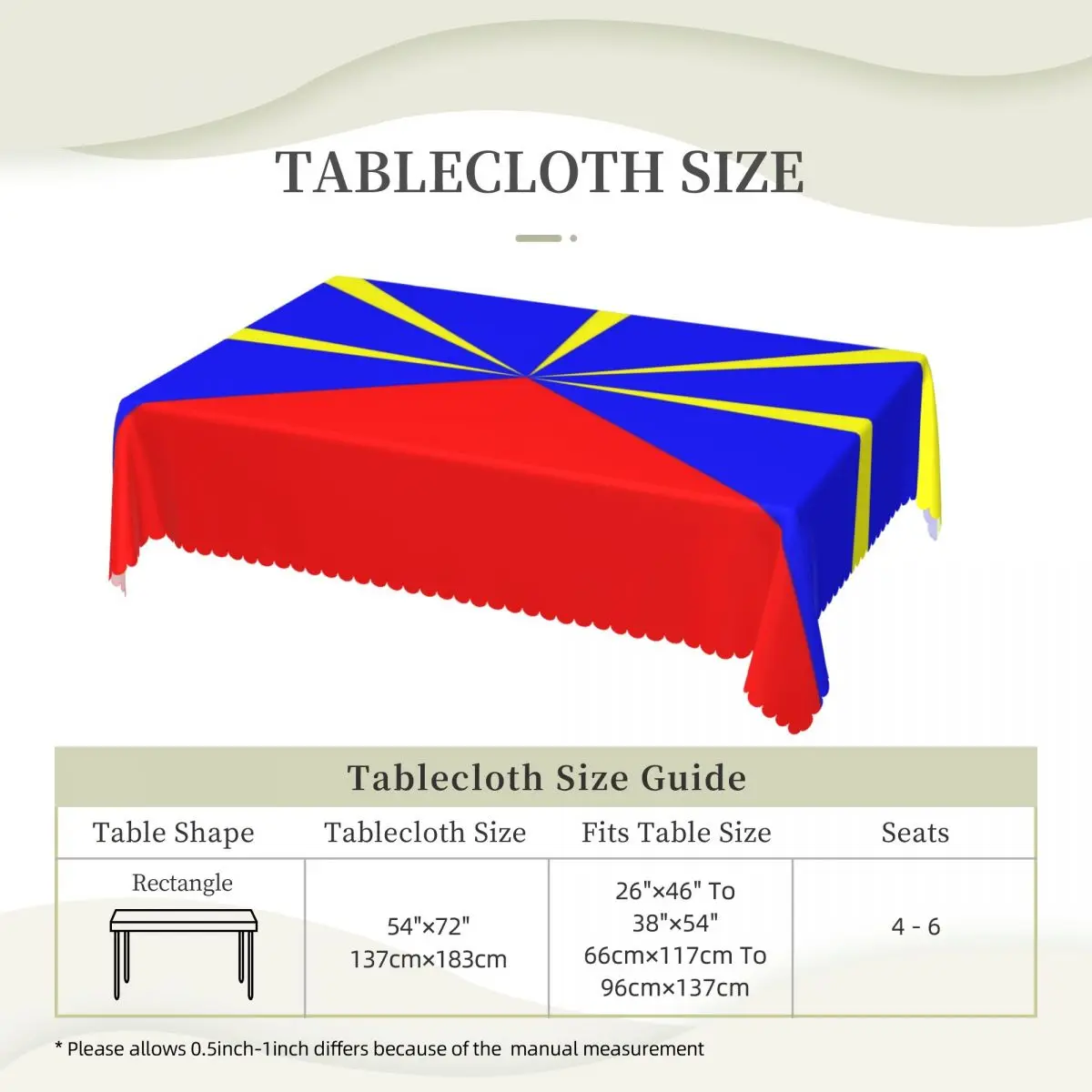 Rectangular Oilproof 974 Reunion Island Flag Table Cover Reunionese Proud Table Cloth Tablecloth for Dining