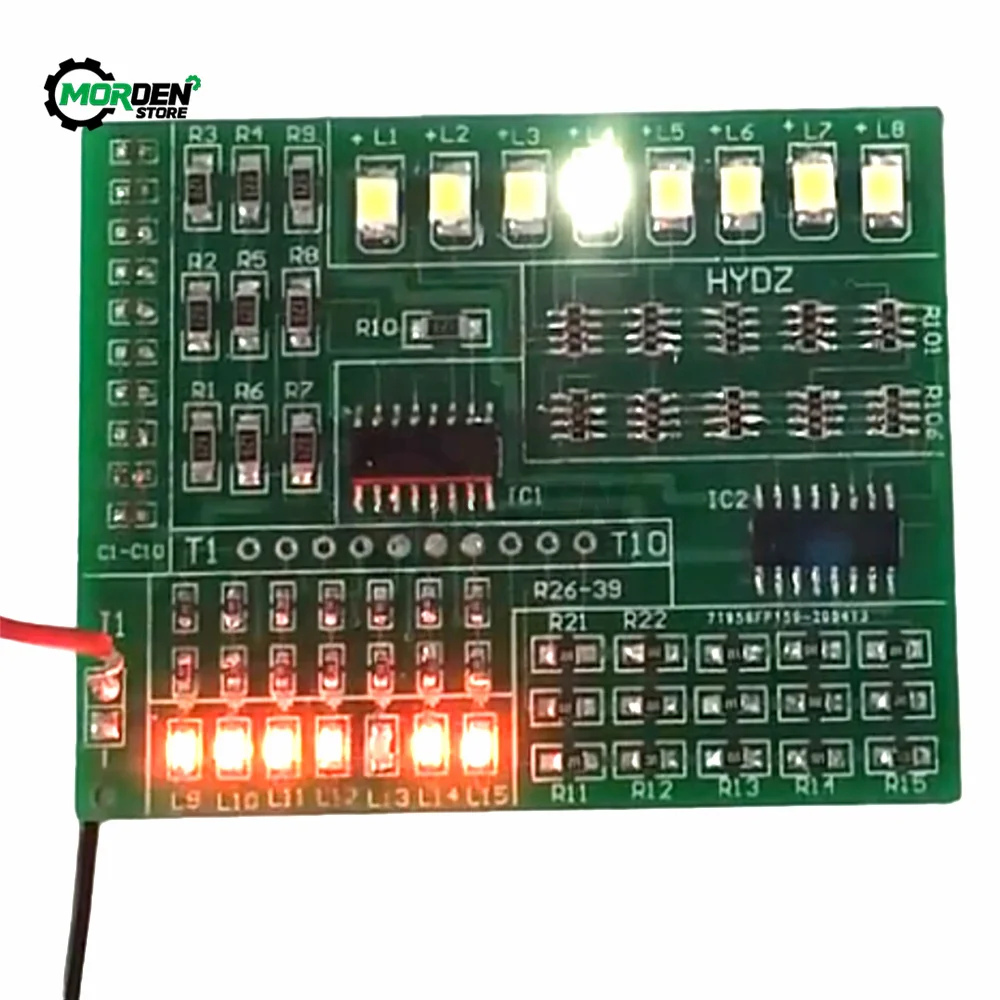 DIY Electronic Kit  Led Module 1801 SMT SMD Component Soldering Project Suite FM Radio Transmitter Board Module Learning Kit