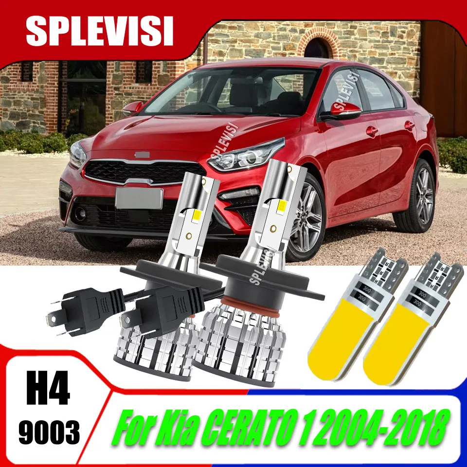 

H4 LED Headlight Bulb,1:1 OEM Replacement, 12000LM Cool White, High Low For Kia CERATO 1 2004 2005 2006 2007 2008 2009 2010-2018