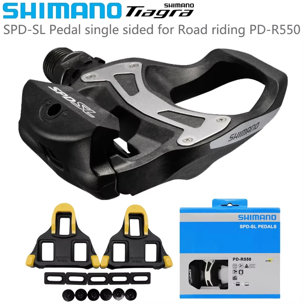 AliExpress Shimano SHIMANO SPD-SL PD-R550 Bike Pedal Single Sided Self-locking for Road Riding Bicycle Pedal Original