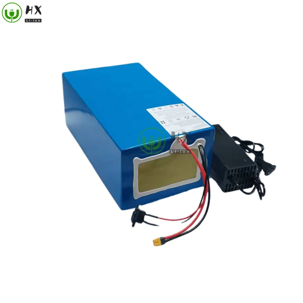 HX-Batterie lithium polymère 72V 60Ah, avec bluetooth, BMS, pour scooter, vélo, tricycle, camping-car, chargeur 10A, 5000W