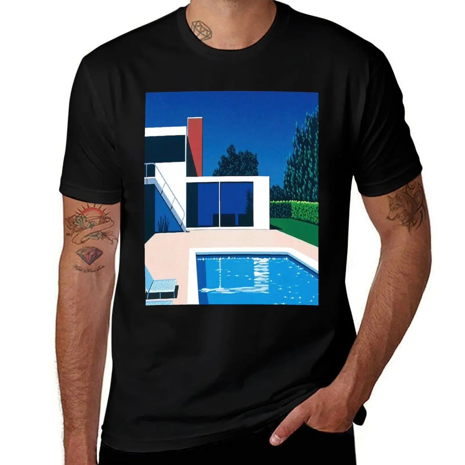 Hiroshi Nagai - Vibrant T-Shirt Sweat Resistant Workout Tee Shirt