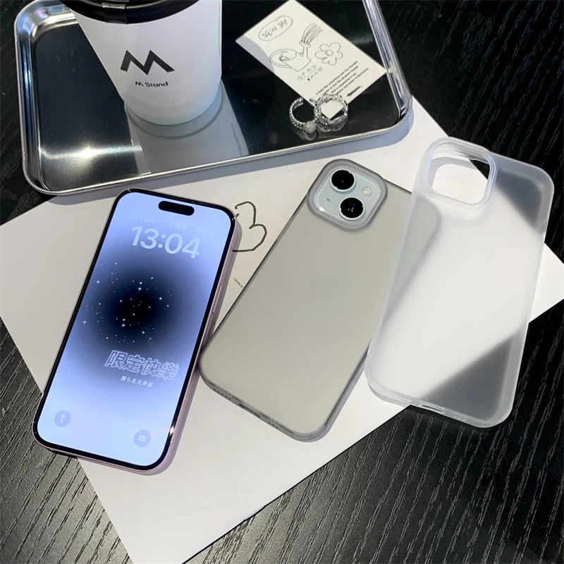 Luxus Transparent Matte Telefon Fall Für iPhone 16 11 12 13 14 15 Pro Max 7 8 Plus XR SE Weiche, Stoßfest Stoßstange Zurück Abdeckung Männer