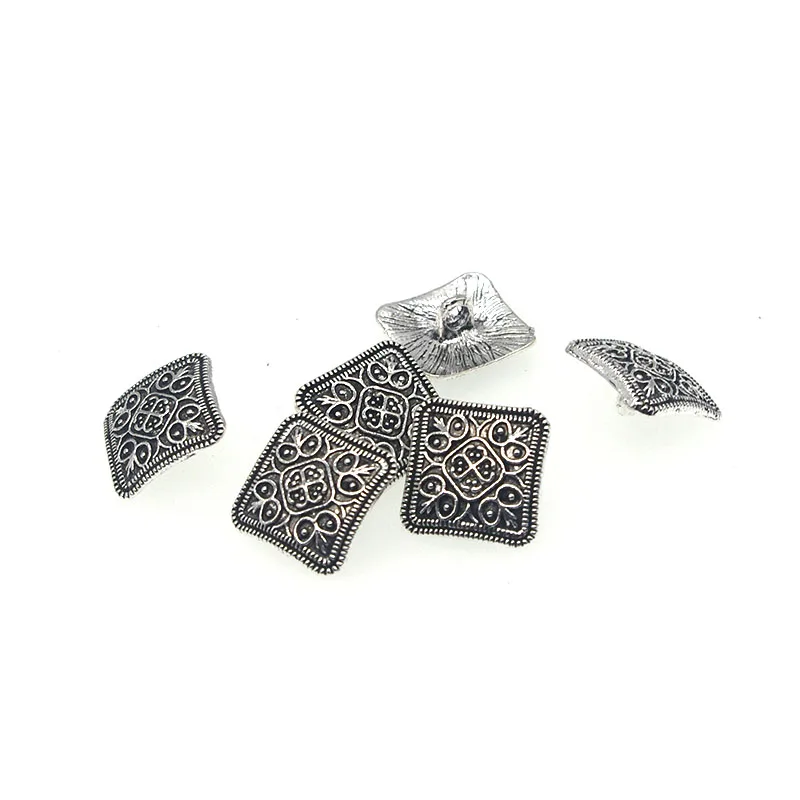 10pcs/lot 13mm Metal new fashion decorative buttons high quality Flower buttons for men shirt suit overcot sewing accessories