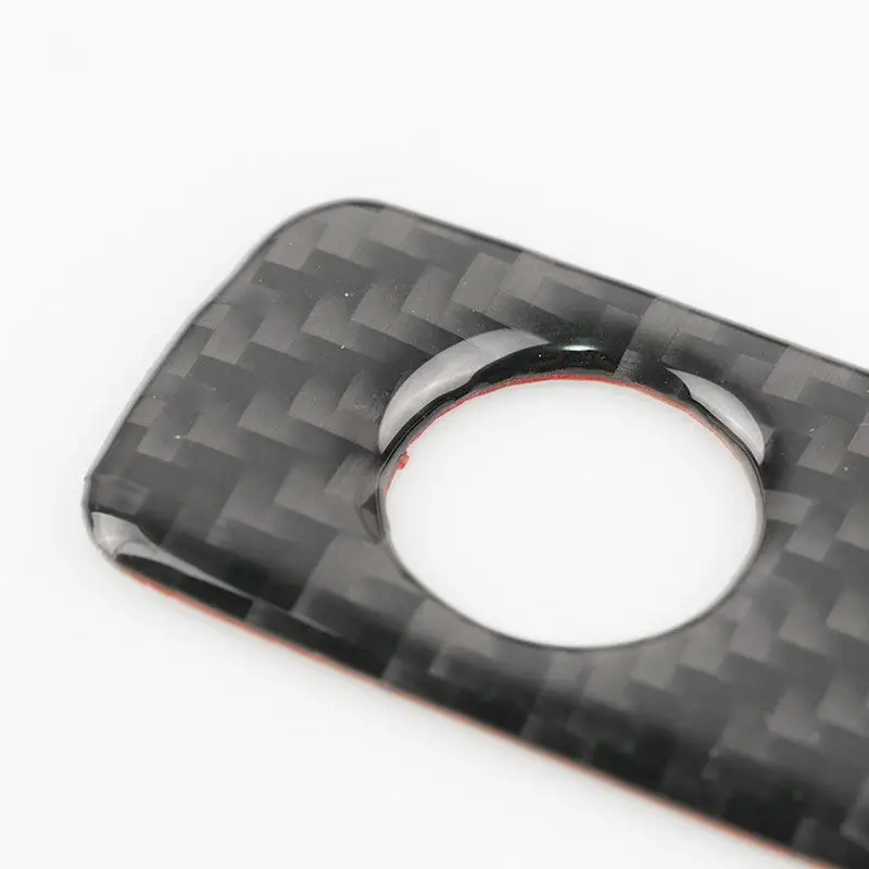 

For Audi A3 S3 RS3 8V 2013 - 2019 Car Interior Passenger Side Storage Box Glove Handle Soft Carbon Fiber Decal Cover Trim