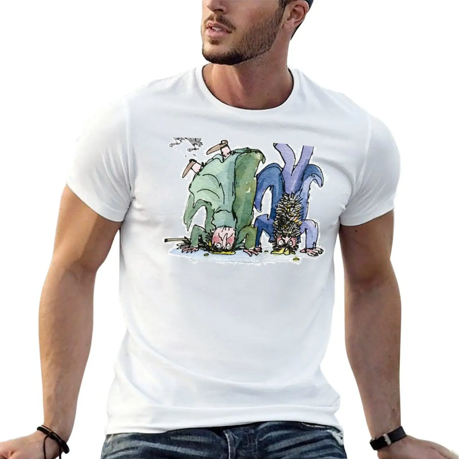 

Мужская рубашка с принтом Twits Roald, роскошная футболка, рубашка Dahl на заказ