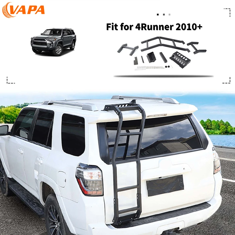 

Metal Tailgate Trunk Ladder Luggage Carriers Car Body Functional Decoration Accessories for 4Runner 2010 Up Exterior Accessories