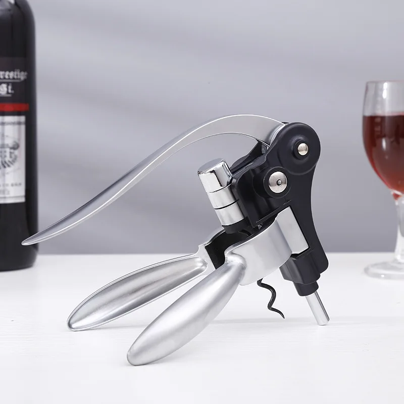 Durable Manual Rabbit Wine Bottle Opener Lever Corkscrew Easy Operation Wine Opener for Home Outdoor Bar Party Kitchen Daily Use