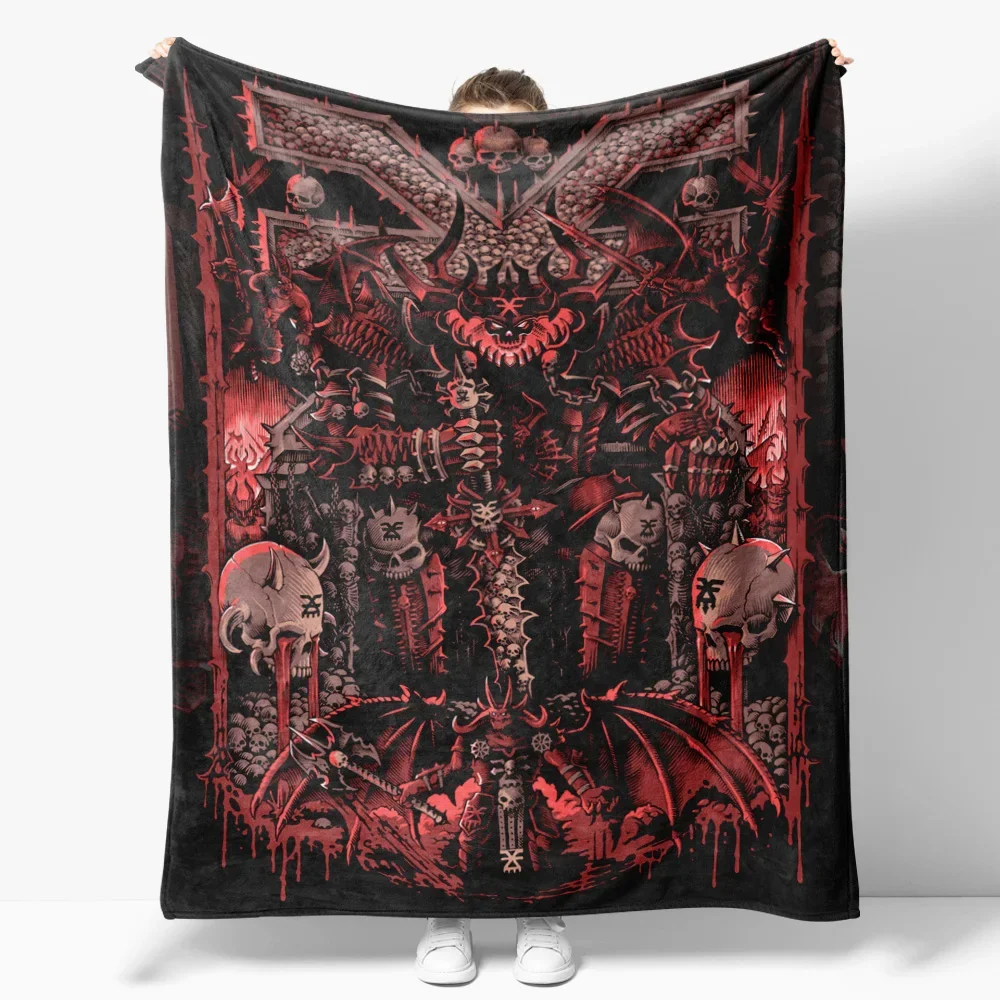 Dark Gods-Manta de franela de juego Khorne Nurgle, decoración creativa, acogedora, suave y ligera para sofá, sofá y cama