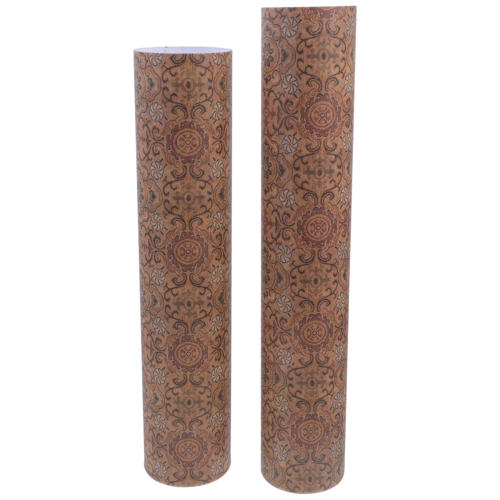 Scatola portaoggetti telescopica per rotoli Capacità 6 cm Calligrafia e pittura Cilindro Poster Mailer Tubo Elegante design rustico