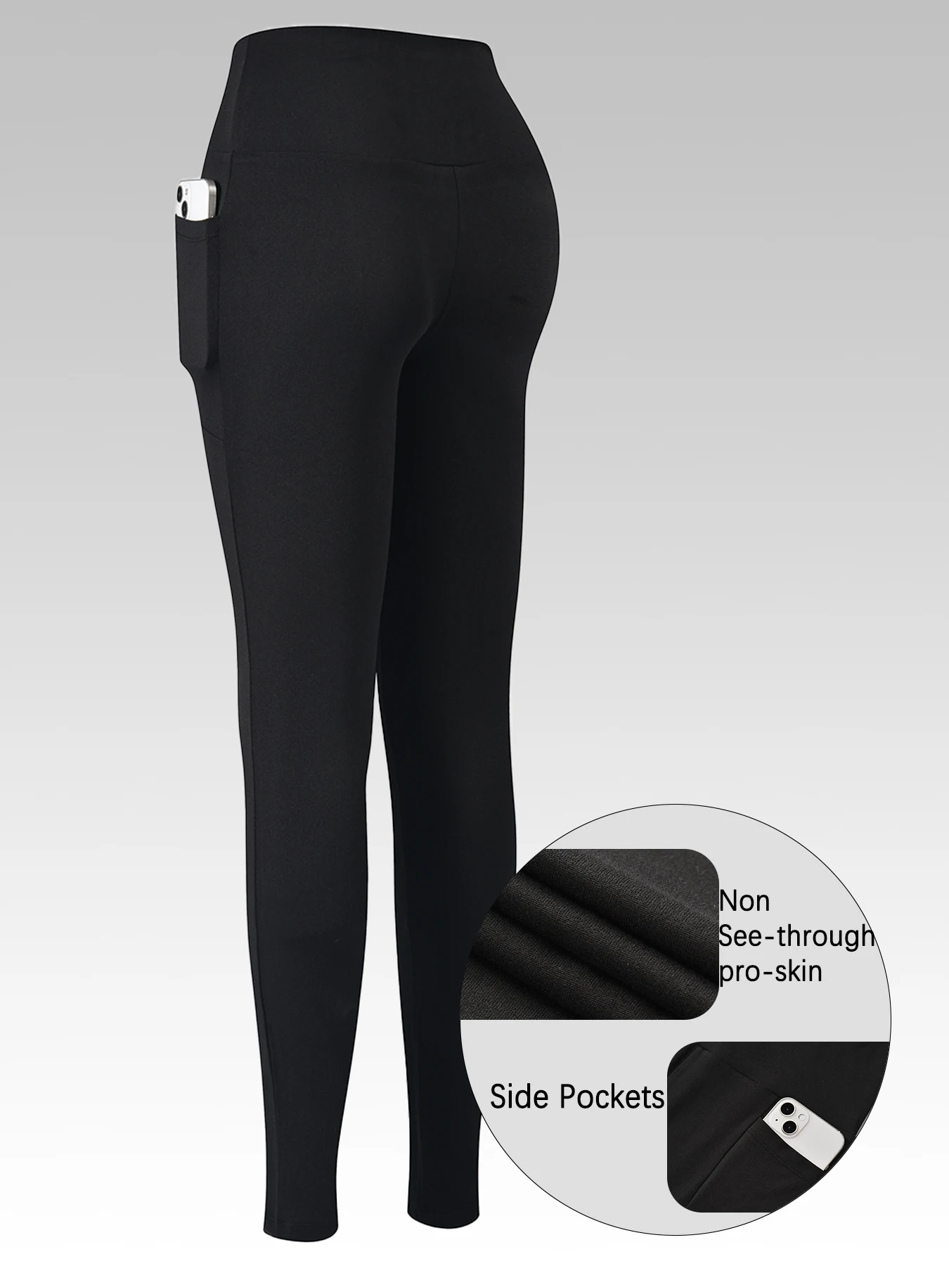 

Super Soft Sports Leggings With Pockets For Women High Waisted Workout Yoga Running Push Up Gym Fitness Tight Pants Women's
