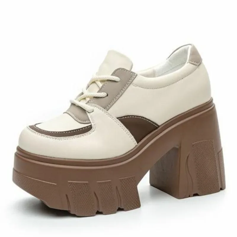 

Высококачественные новые женские роскошные туфли-лодочки на танкетке высокого качества 11 см, удобные ботильоны из натуральной кожи, весенне-осенние ботильоны 2024, обувь