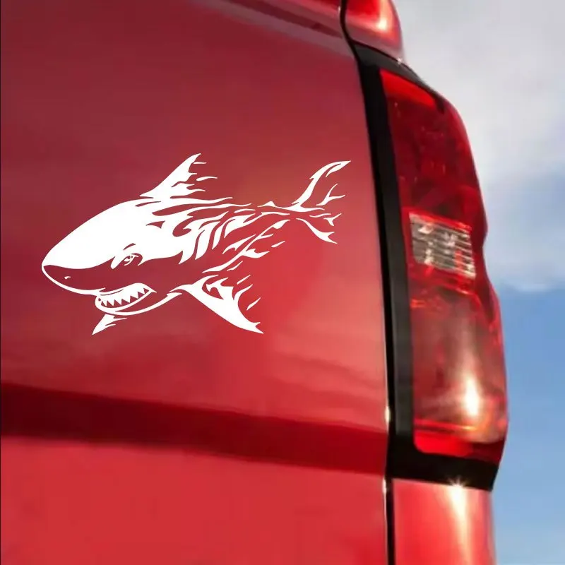 

1 шт. наклейка на автомобиль в виде акулы, водонепроницаемая износостойкая виниловая наклейка для переднего обтекателя мотоцикла, окна и скутера
