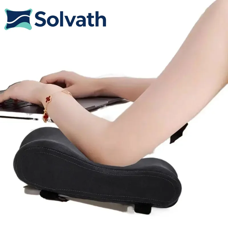 Solvath 1 Pair Latex Memory Foam Chair Armrest Pads Computer Chair Elbow Forearm Support Pad for Home Office