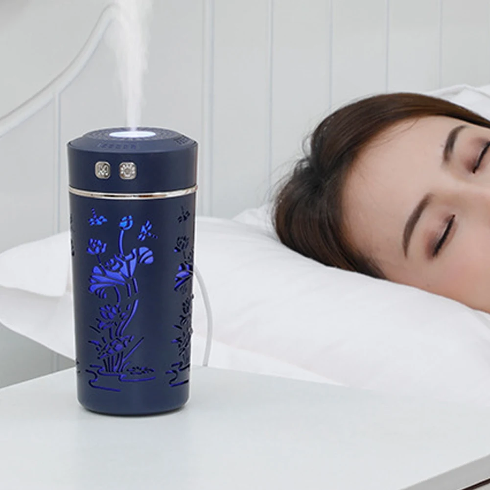 Usb Luchtbevochtiger Mechanische Huishoudelijke 260Ml Enkele Nozzle Koude Aroma Diffuser Kleur Licht Etherische Oliën Diffuser A