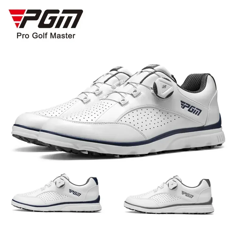

PGM Men Golf Shoes Knob Shoelaces Anti-side Slip Waterproof Men's Sports Shoes Sneakers XZ245