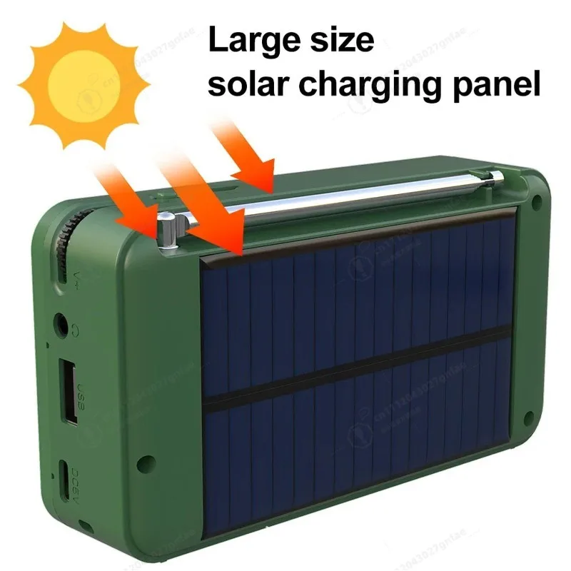 

New Solar Radio DAB + Bluetooth Portable Radio TF Card U Disk Automatic Search Station