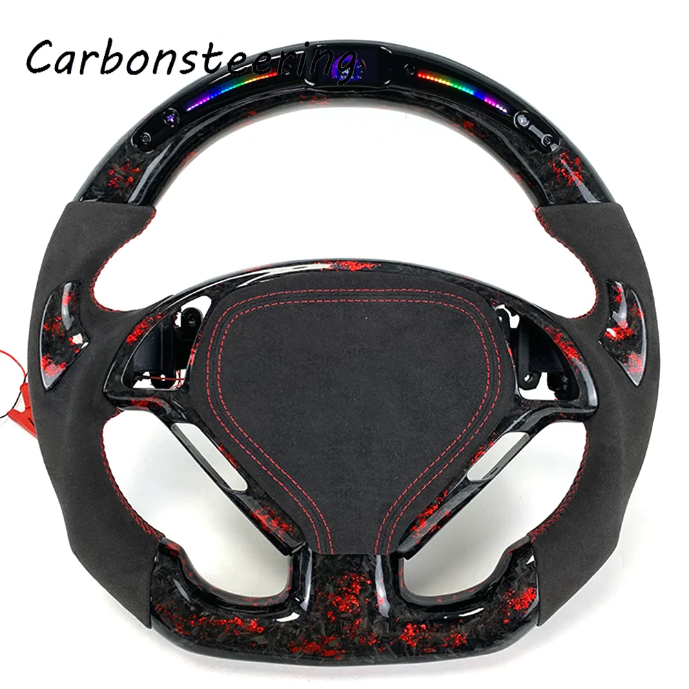 

Аксессуары в гоночном стиле для интерьера Infiniti, руль из углеродного волокна на заказ для G25 G37 G35 Ex25 Ex35 G37S G37X 2007-2015