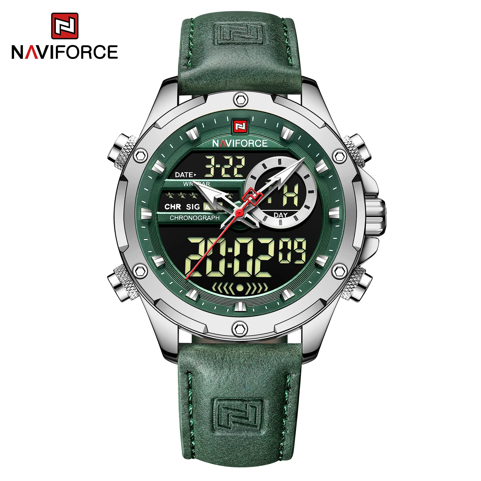 New Arrival Original Design Naviforce Watches Luxury Leather strap Casual Business Men\'s Clock Male Sport Waterproof Wristwatch