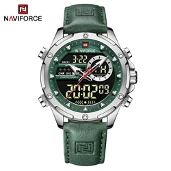 New Arrival Original Design Naviforce Watches Luxury Leather strap Casual Business Men's Clock Male Sport Waterproof Wristwatch