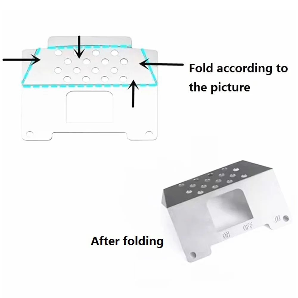 A19Q-Per WPL D12 1/10 RC Camion Auto Aggiornamenti Parti Telaio In Metallo Armatura Assale Piastra di Protezione Decorazione Accessori