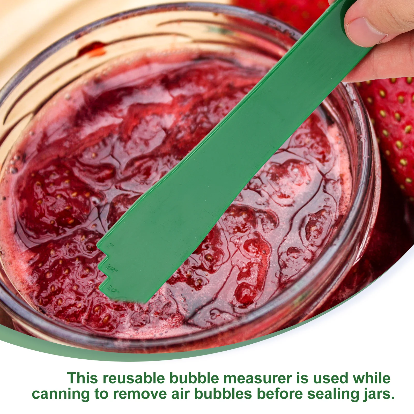 

Anti-slip Canning Bubble Remover Plastic Household Debubbler Tool for Jam Sauce Canned Food Reusable Kitchen Gadget Household